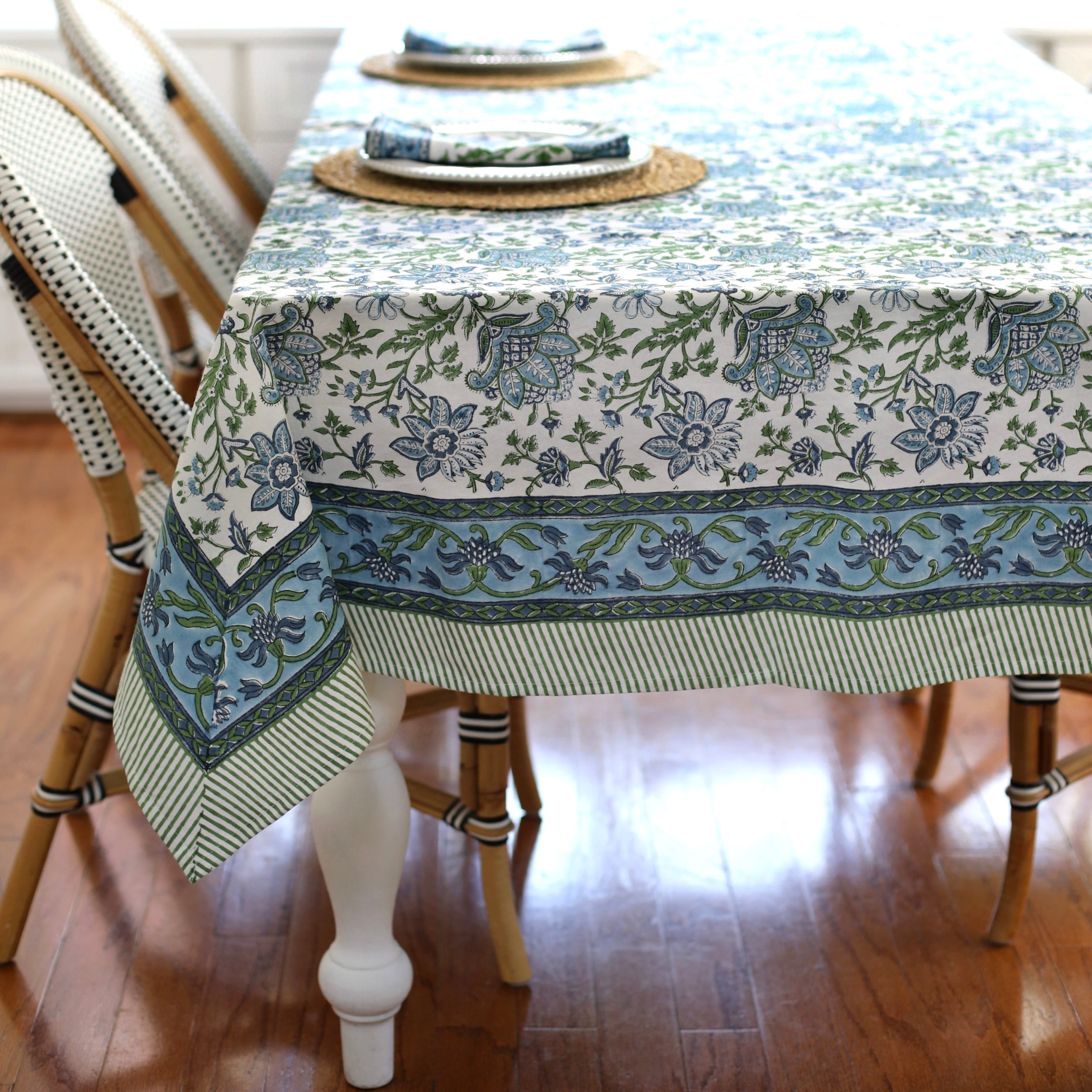 Gayatri Blue Green Tablecloth