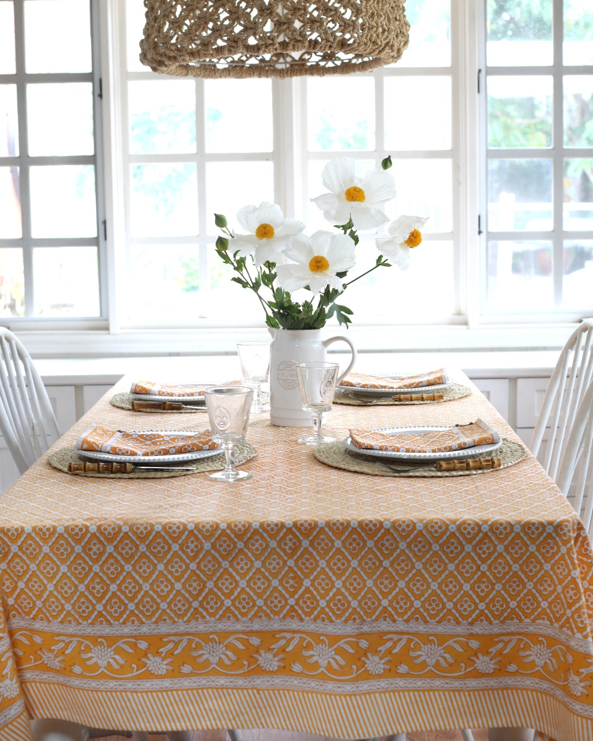 Seville Marigold Tablecloth