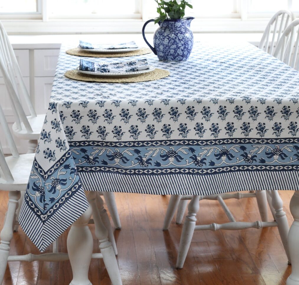 Gayatri Buti Blue Tablecloth