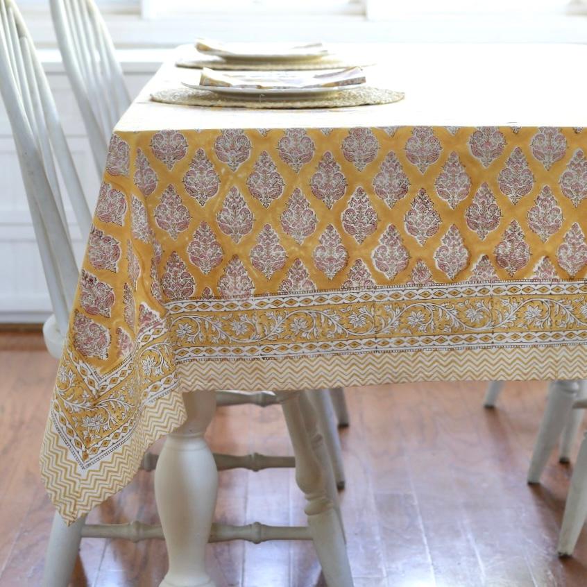 Castile Mustard Tablecloth