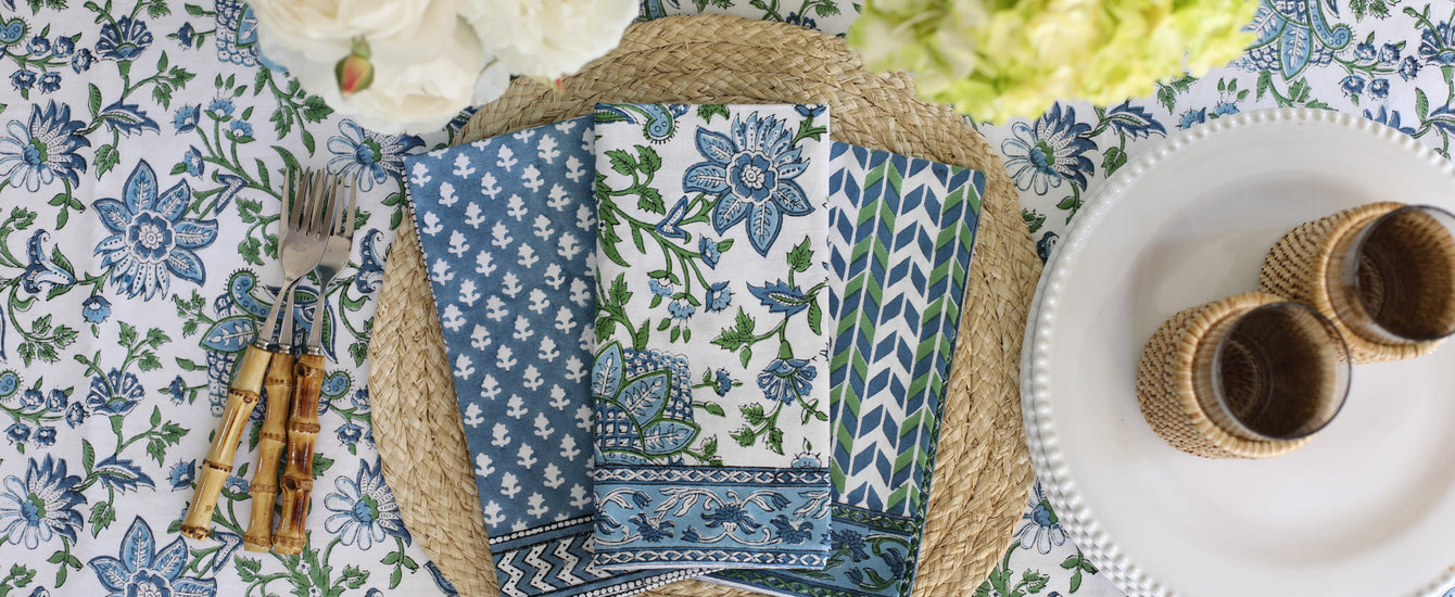 Spring Kitchen Linens new table linens for Spring & Summer – Pacific & Rose Textiles