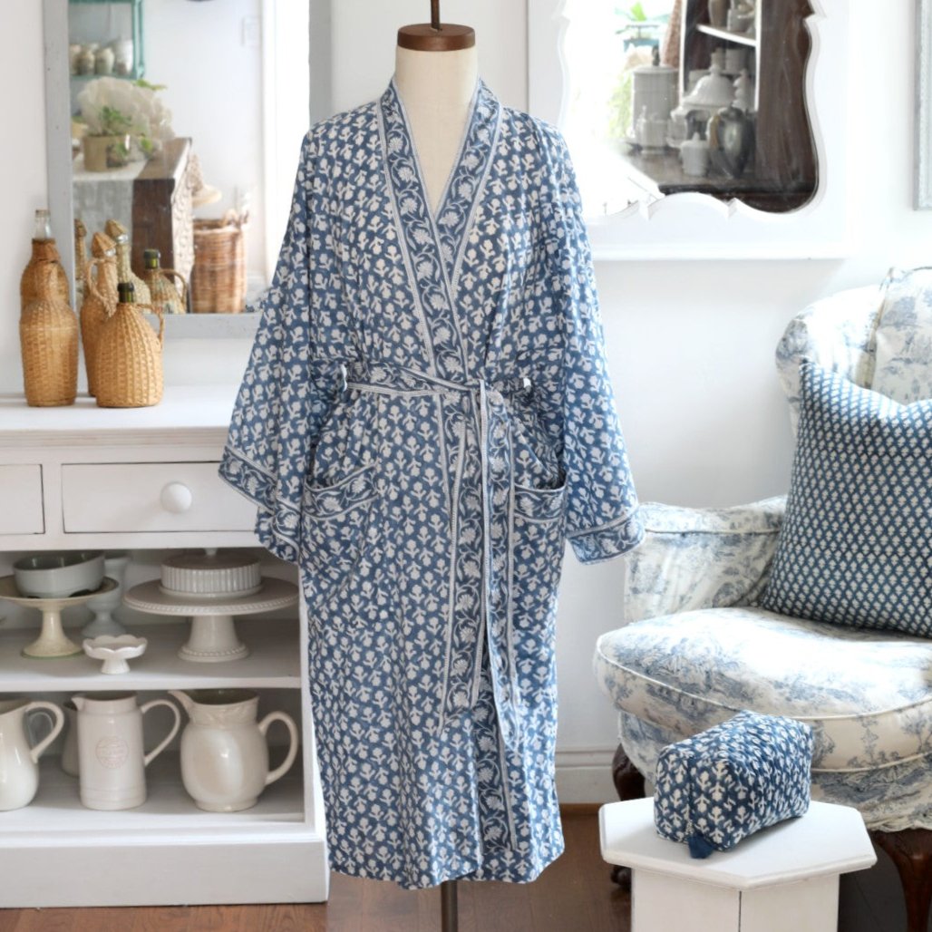 Charlotte Indigo Robe