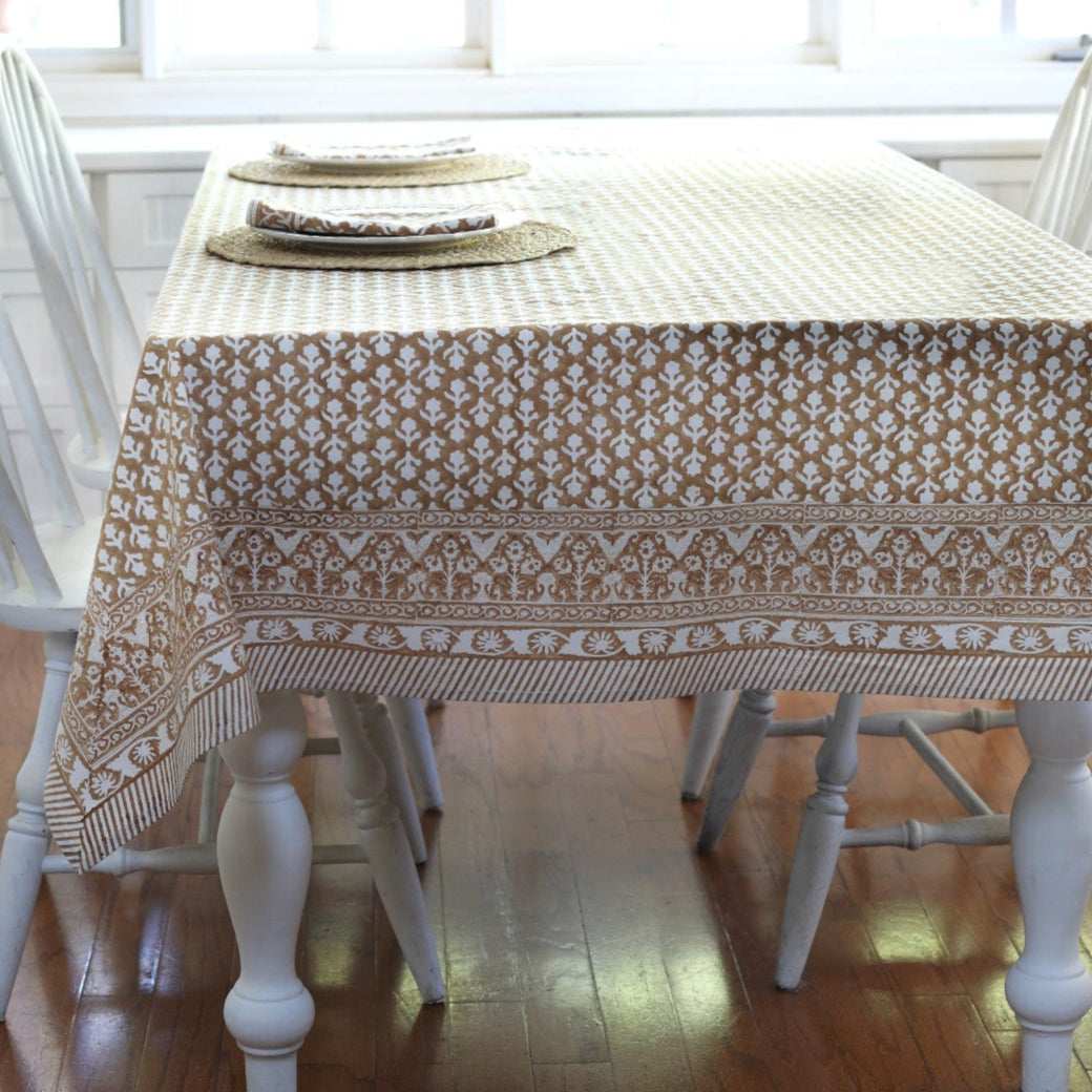 Charlotte Caramel Tablecloth