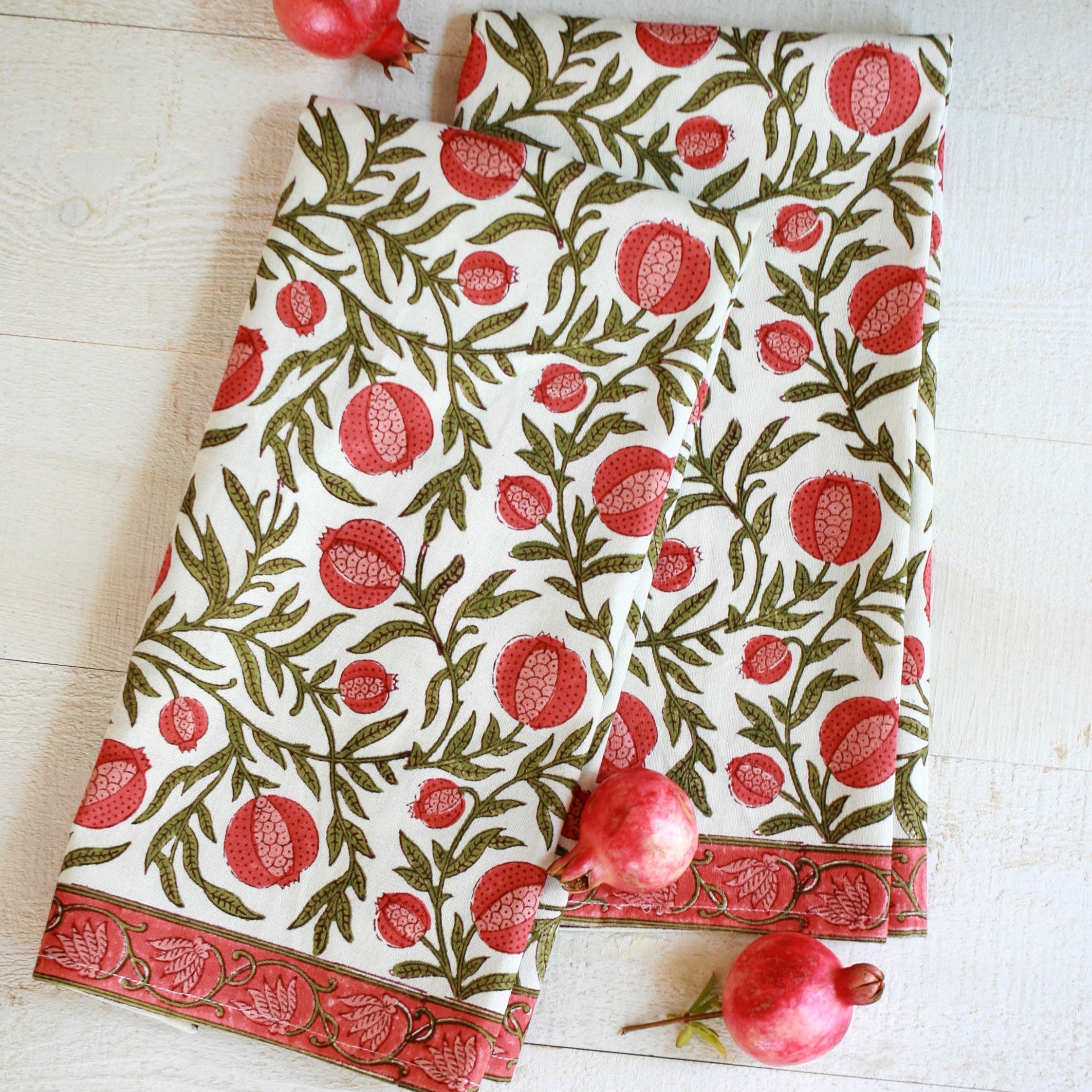 Pomegranate Red Kitchen Towel
