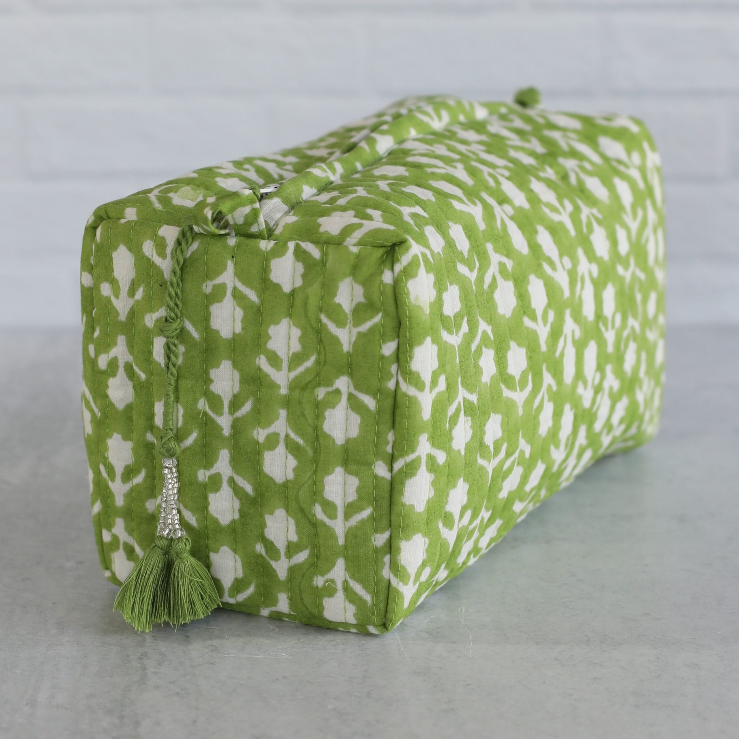 Charlotte Green Cosmetic Pouch