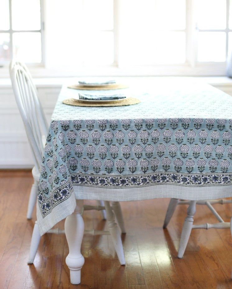 Granada Stone Blue Tablecloth