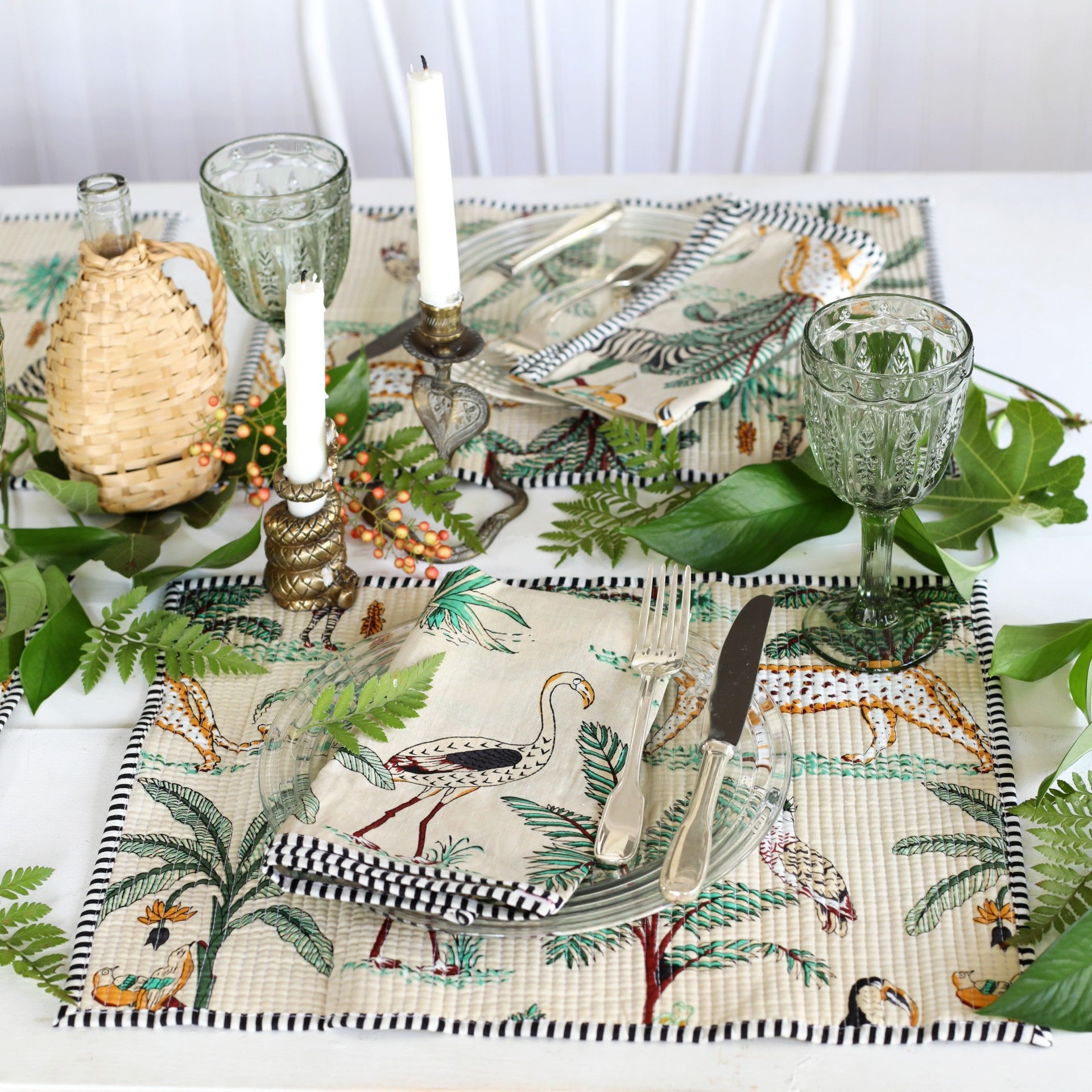 Ivory Jungle Napkin