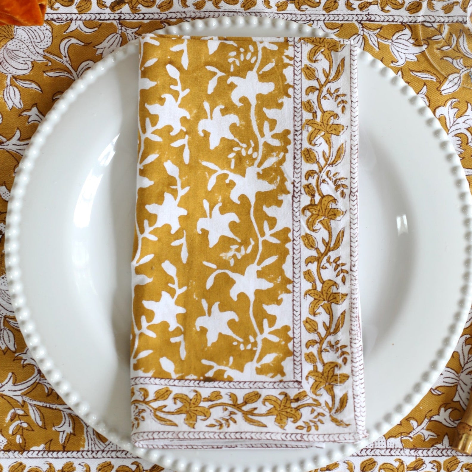 Pacho Saffron Verso Napkins