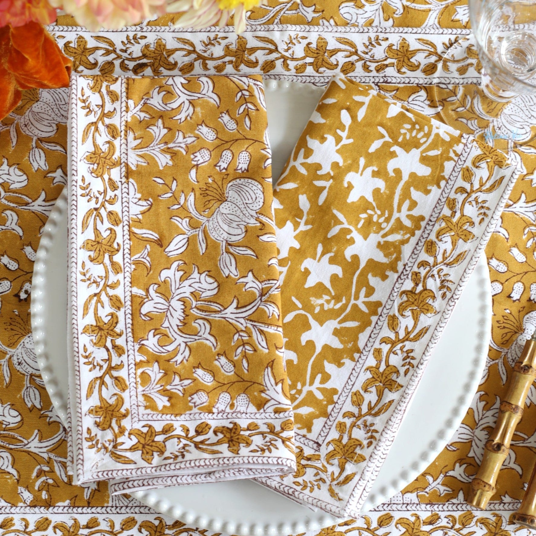 Pacho Saffron Verso Napkins