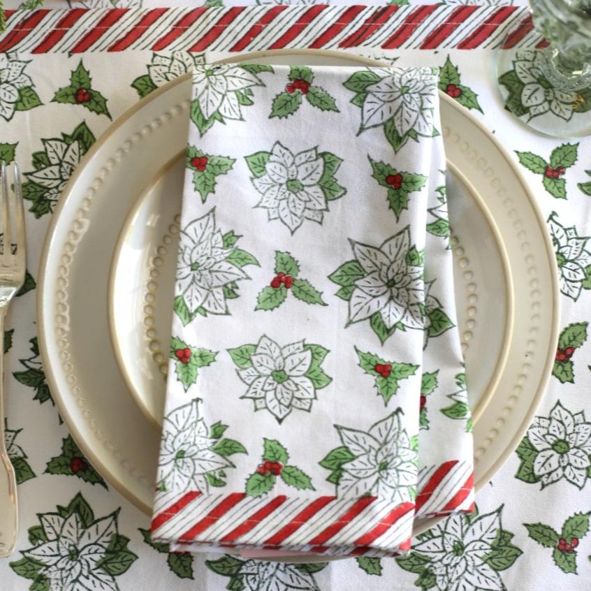 Poinsettia Napkin