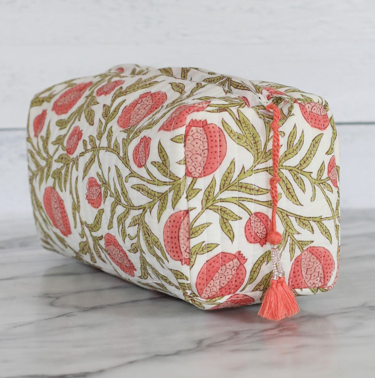 Pomegranate Red Cosmetic Pouch