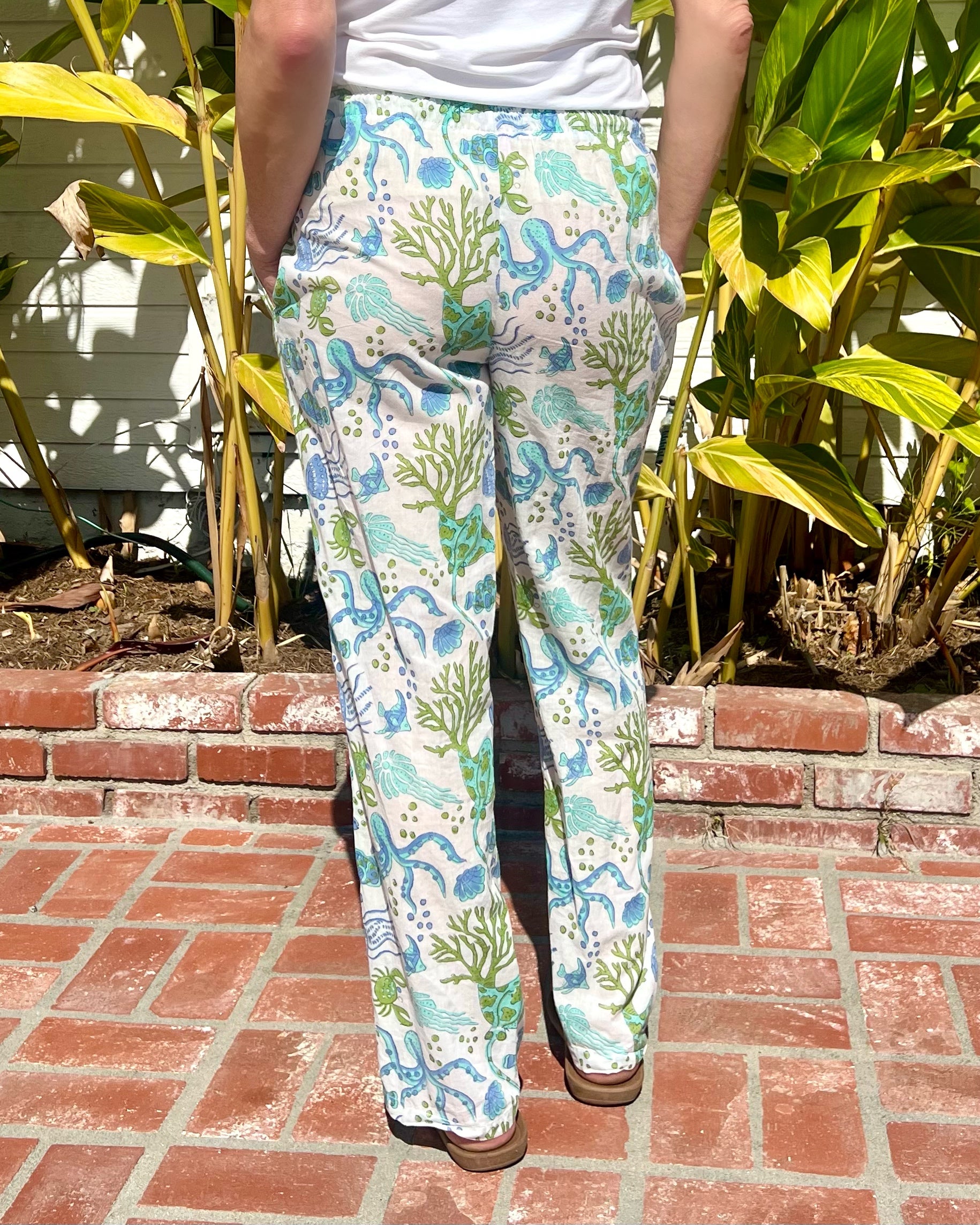 Lily Lounge Pant, Sea Life
