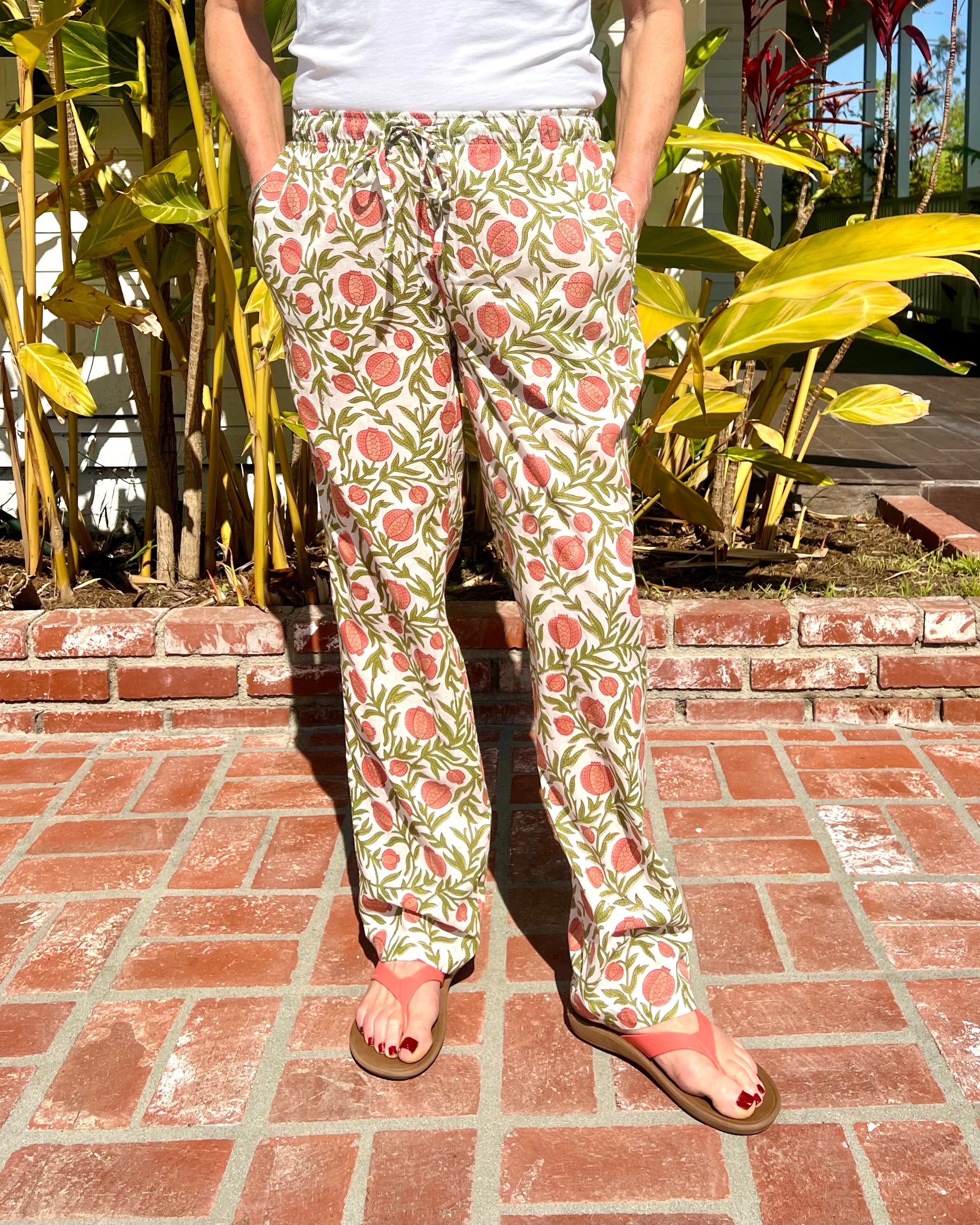 Lily Lounge Pant, Pomegranate Red