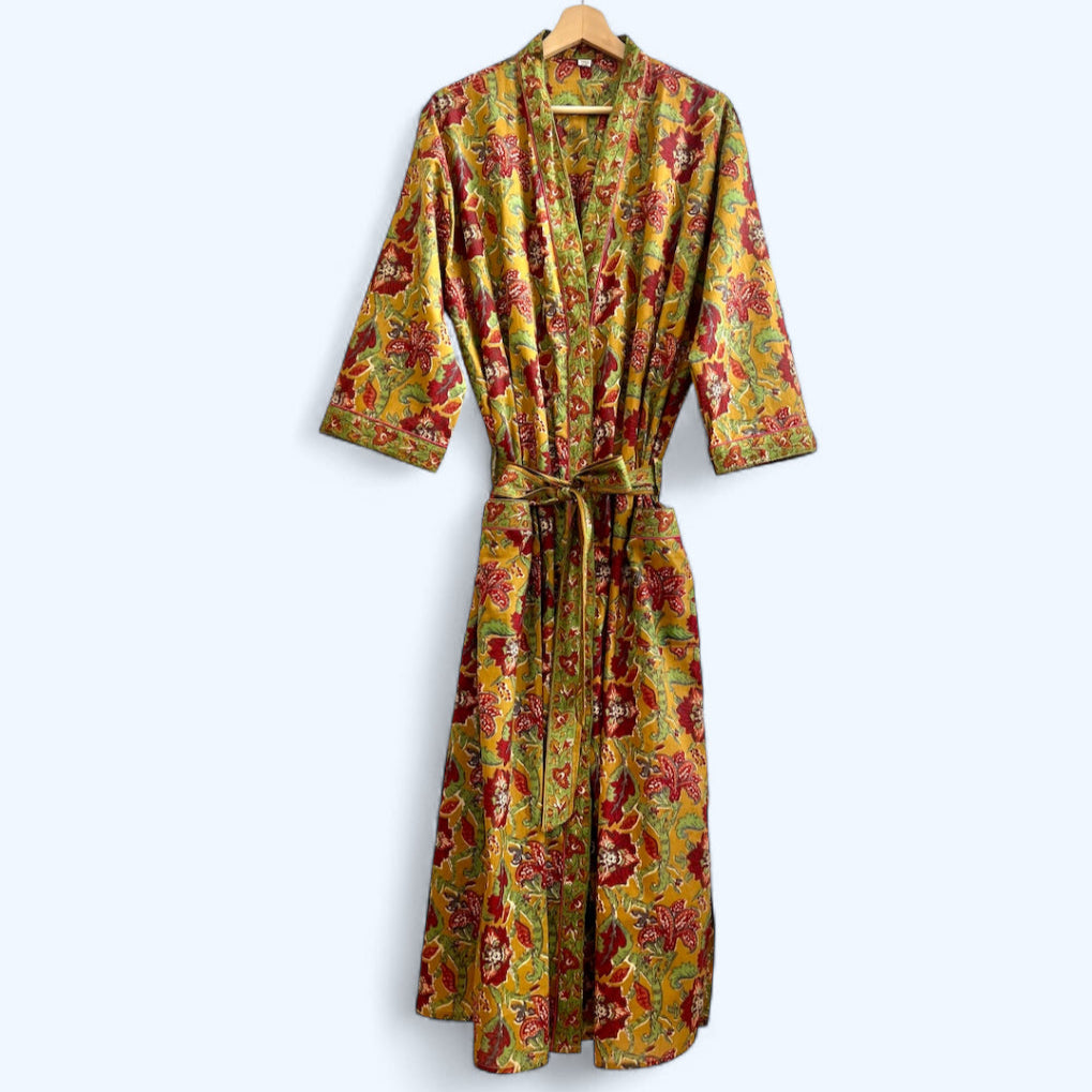 Bloomsbury Khaki Floral Robe