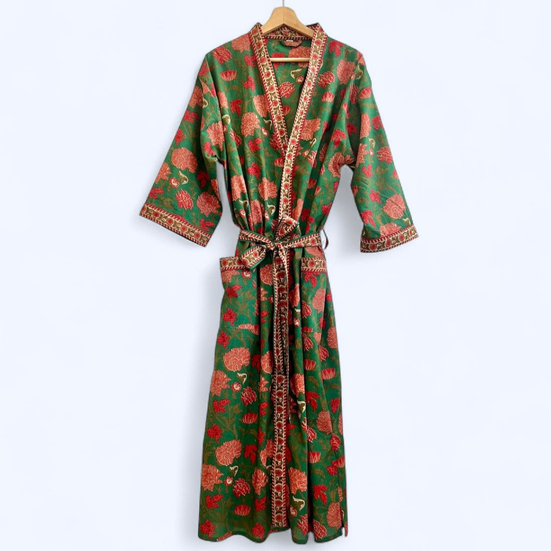 Bloomsbury Green Petal Robe