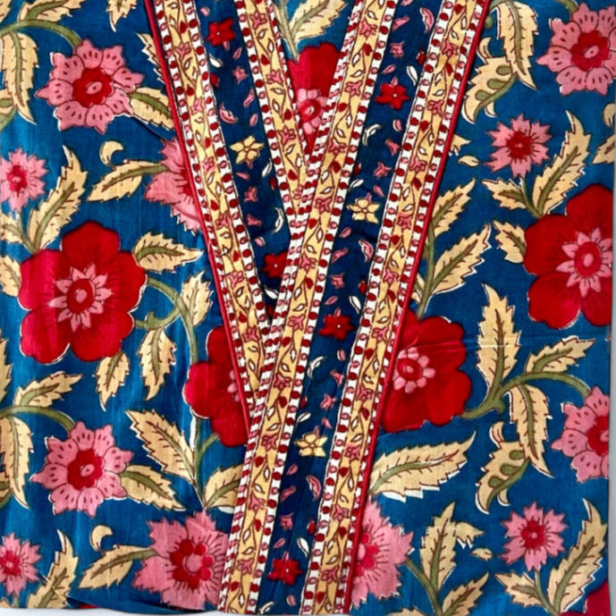 Bloomsbury Blue Petal Robe