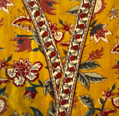 Bloomsbury Saffron Floral Robe