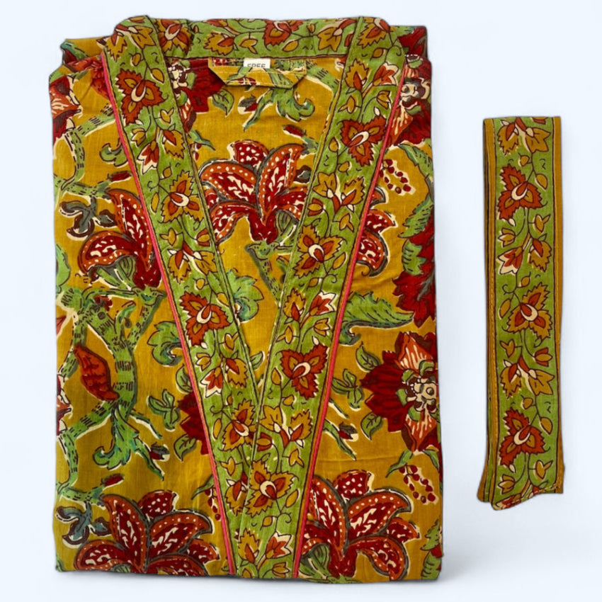 Bloomsbury Khaki Floral Robe