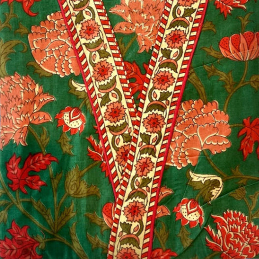 Bloomsbury Green Petal Robe