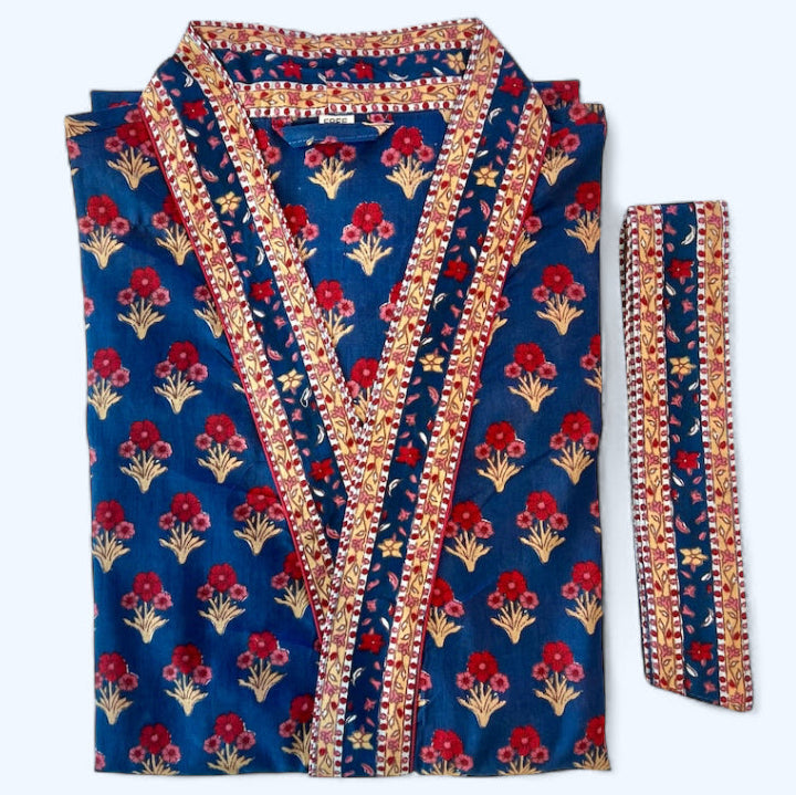 Bloomsbury Blue Sprig Robe