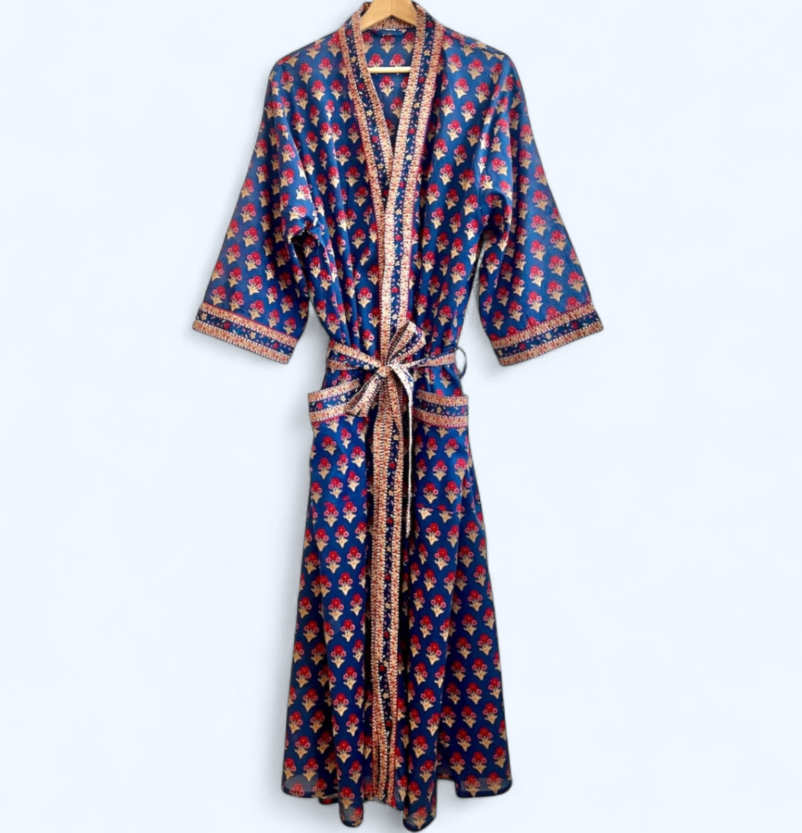 Bloomsbury Blue Sprig Robe