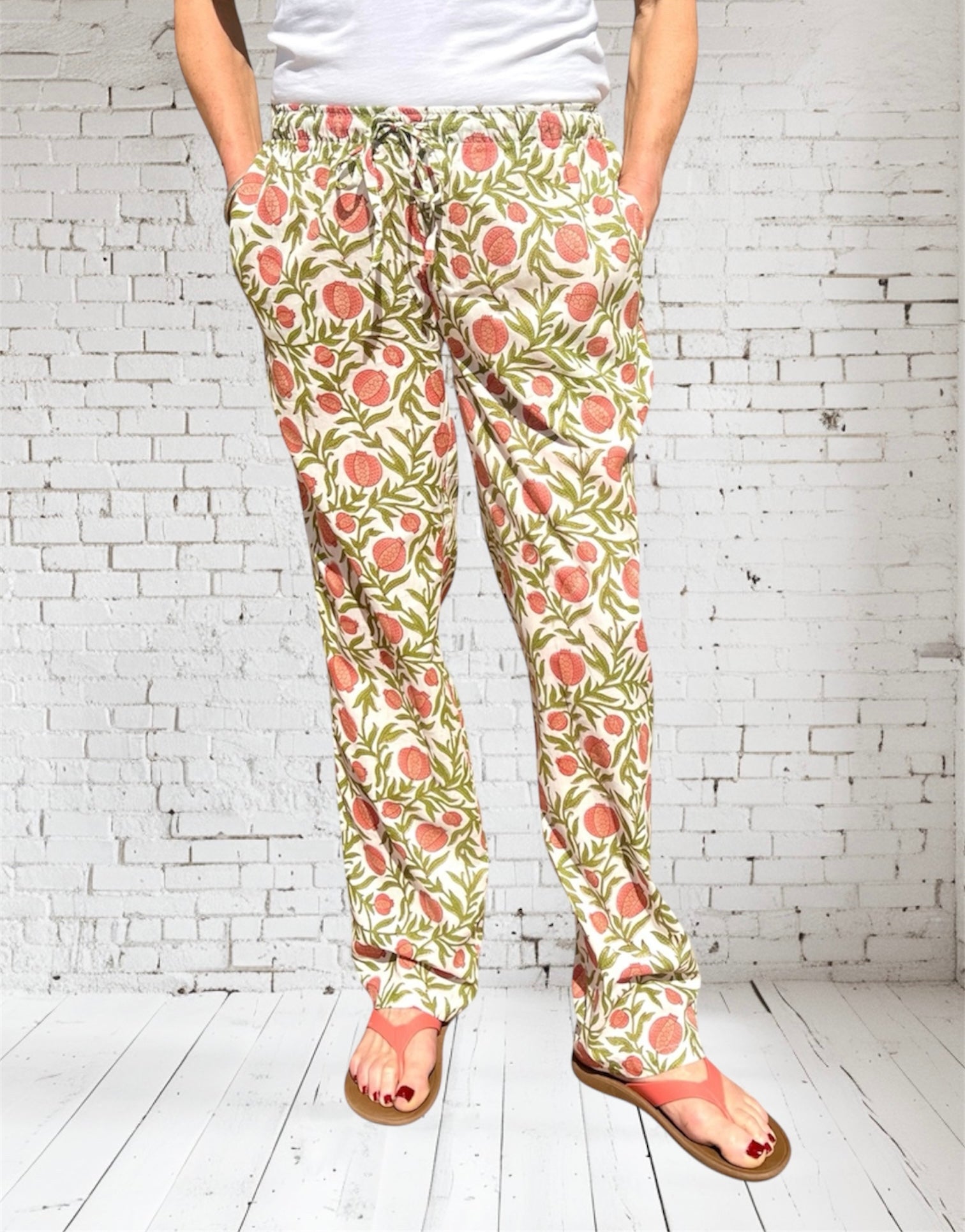 Lily Lounge Pant, Pomegranate Red